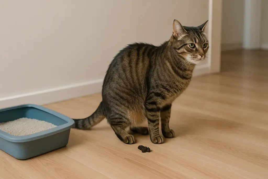 Gatto che fa i bisogni fuori dalla lettiera: errori comuni che peggiorano la situazione