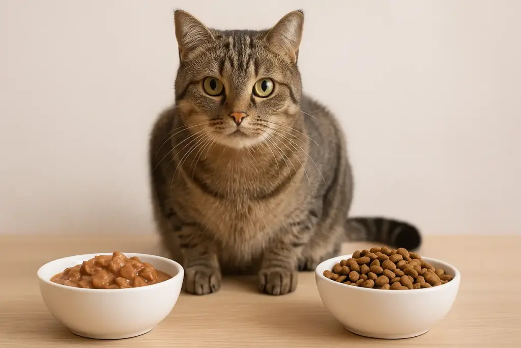 Cibo umido o secco per gatti: cosa scegliere per la loro salute intestinale