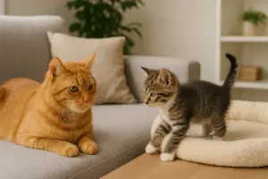 Abituare due gatti a convivere in casa: piccoli passi che evitano gelosie e liti
