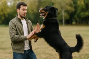 Cani che saltano sulle persone: perché succede e come correggere senza stressarlo