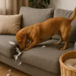 Cosa significa se il cane scava nel divano? I motivi reali e le alternative da offrire