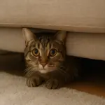 Gatto che si nasconde spesso: cause e suggerimenti per aiutarlo a sentirsi sicuro