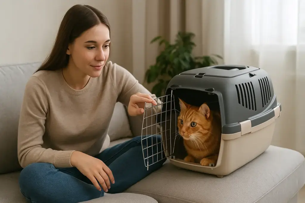 Trasportino per gatti: come abituarlo senza traumi durante i primi viaggi