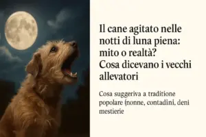 Il cane agitato nelle notti di luna piena: mito o realtà? Cosa dicevano i vecchi allevatori
