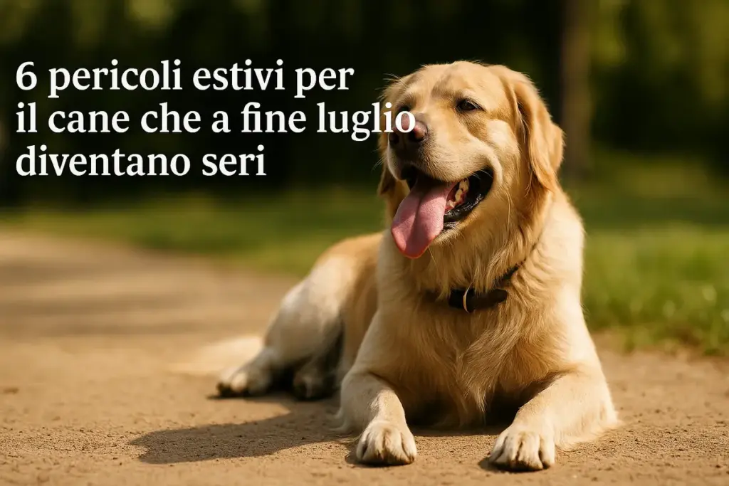 6 pericoli estivi per il cane che a fine luglio diventano seri