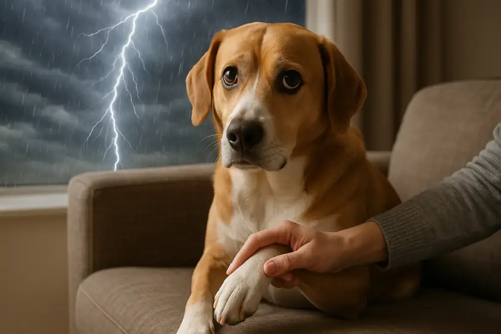 Temporali estivi improvvisi: preparare il cane alla paura più comune d’agosto