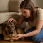 Cane adottato che trema o si nasconde: come aiutarlo a sentirsi al sicuro
