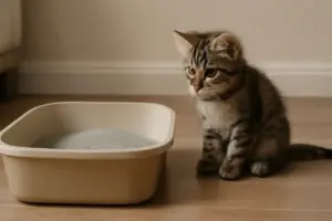 Gattino che rifiuta la lettiera nuova: le cause che bloccano l’apprendimento