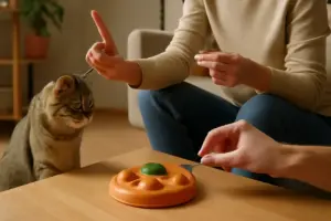 Gioco interattivo per educare il gatto: la sequenza che fissa le regole davvero