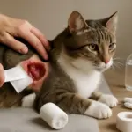 Ferita aperta sul gatto: come pulirla e proteggerla prima del veterinario