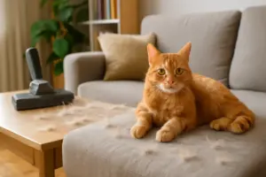 Muta nel gatto in casa: gli ambienti dove i peli si accumulano di più