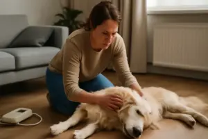 Cane che perde conoscenza in casa: come intervenire senza aggravare la situazione