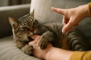 Gatto che morde durante il gioco: il momento esatto in cui intervenire