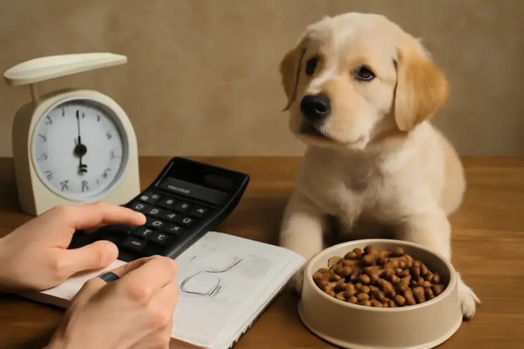 Fabbisogno calorico del cucciolo di cane: come calcolarlo senza affidarsi alla fortuna