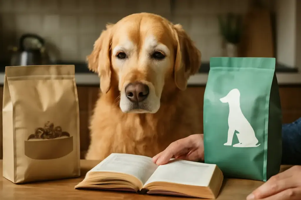 Etichetta degli alimenti per cani senior: le differenze che cambiano la scelta