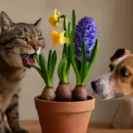 Bulbi primaverili in vaso e animali domestici: i casi più sottovalutati