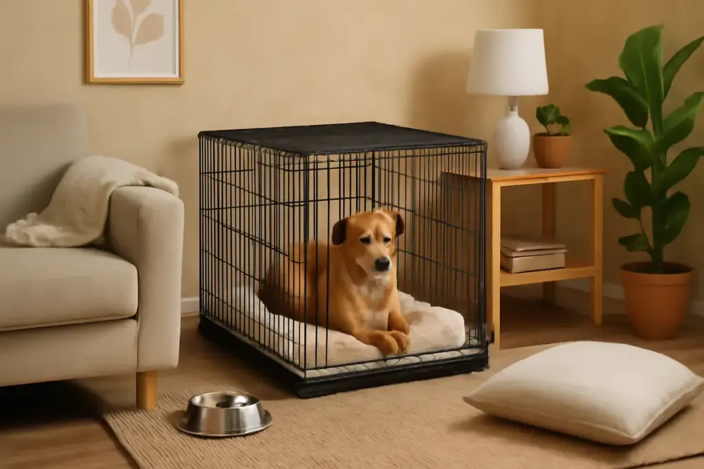 Spazio sicuro per cane con traumi: come allestirlo senza spendere una fortuna