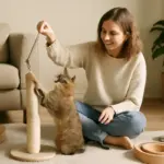 Giochi che insegnano al gatto a non graffiare i mobili: quelli che funzionano