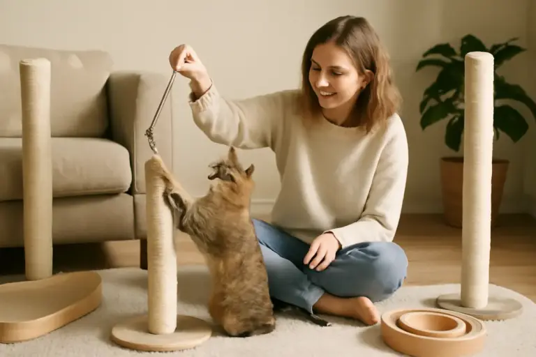 Giochi che insegnano al gatto a non graffiare i mobili: quelli che funzionano