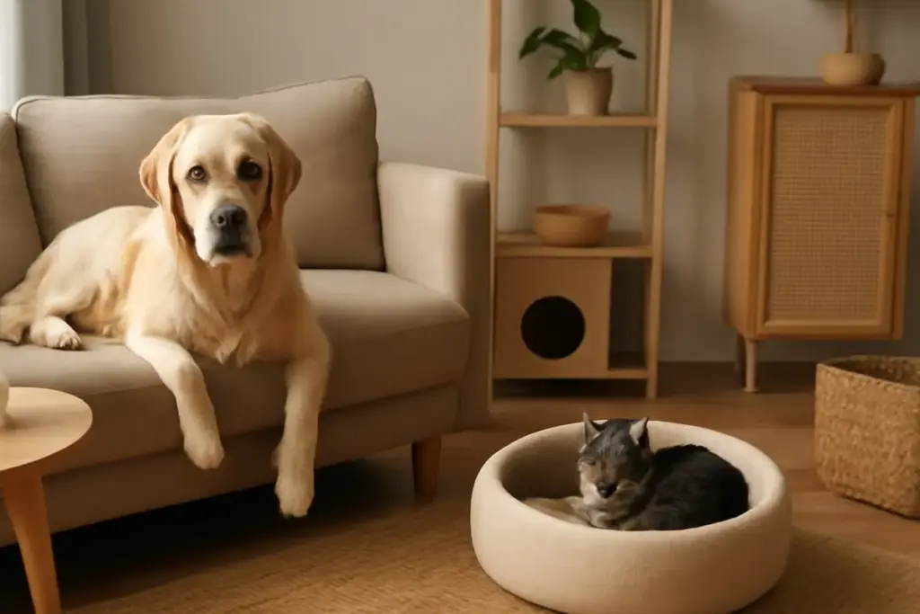 Spazi condivisi tra cane e gatto: come organizzarli per evitare tensioni continue