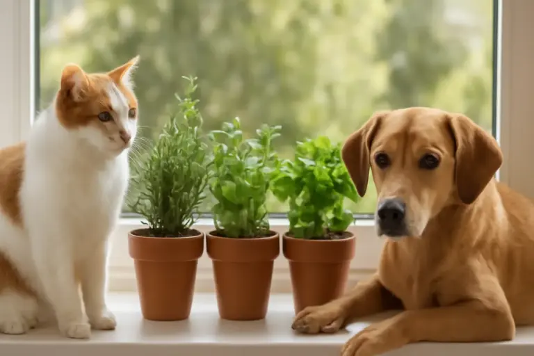 Piante aromatiche sul davanzale: quali tollerano cani e gatti senza rischi